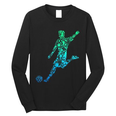 Soccer Player Boys Kids Youth Men TShirt Long Sleeve Shirt