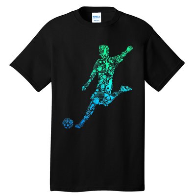 Soccer Player Boys Kids Youth Men TShirt Tall T-Shirt