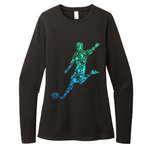 Soccer Player Boys Kids Youth Men TShirt Womens CVC Long Sleeve Shirt