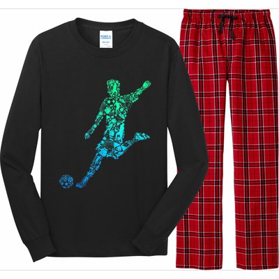 Soccer Player Boys Kids Youth Men TShirt Long Sleeve Pajama Set