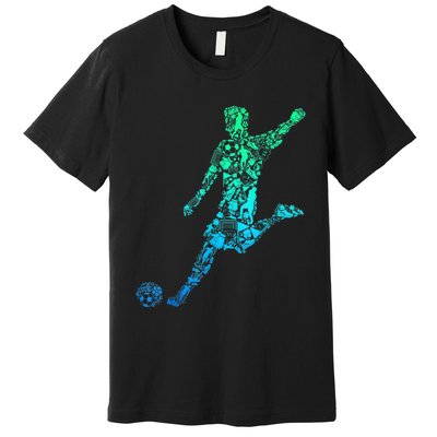 Soccer Player Boys Kids Youth Men TShirt Premium T-Shirt