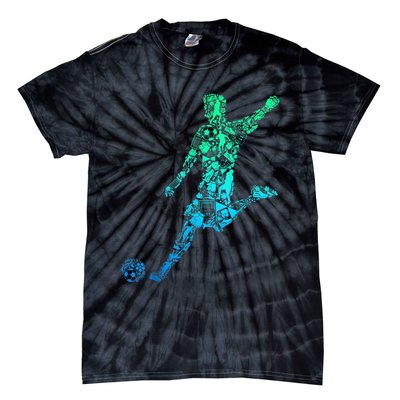 Soccer Player Boys Kids Youth Men TShirt Tie-Dye T-Shirt