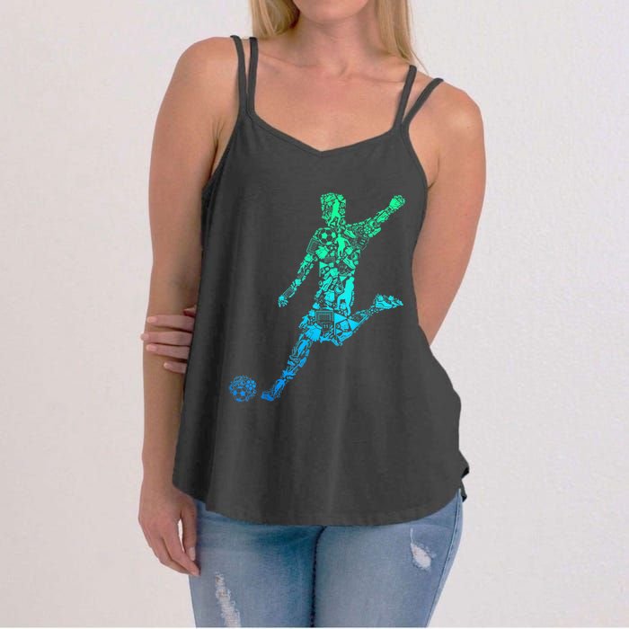 Soccer Player Boys Kids Youth Men TShirt Women's Strappy Tank