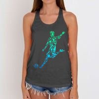 Soccer Player Boys Kids Youth Men TShirt Women's Knotted Racerback Tank