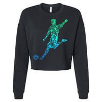 Soccer Player Boys Kids Youth Men TShirt Cropped Pullover Crew