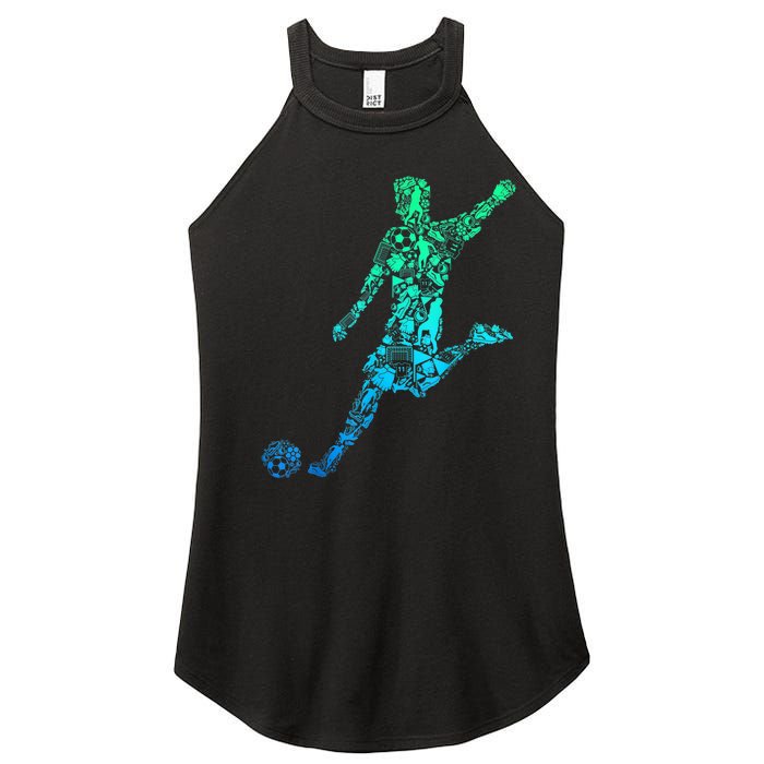 Soccer Player Boys Kids Youth Men TShirt Women's Perfect Tri Rocker Tank