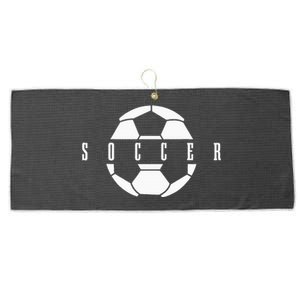 Soccer Player Ball Large Microfiber Waffle Golf Towel