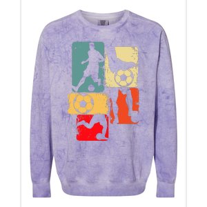 Soccer Player Boy Colorblast Crewneck Sweatshirt