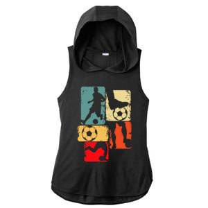 Soccer Player Boy Ladies PosiCharge Tri-Blend Wicking Draft Hoodie Tank