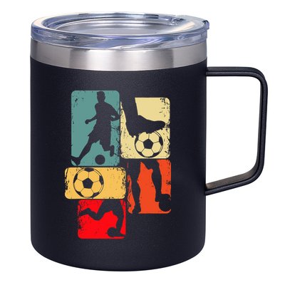 Soccer Player Boy 12oz Stainless Steel Coffee Mug