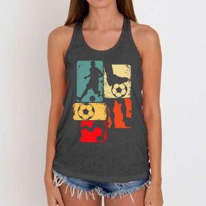 Soccer Player Boy Women's Knotted Racerback Tank