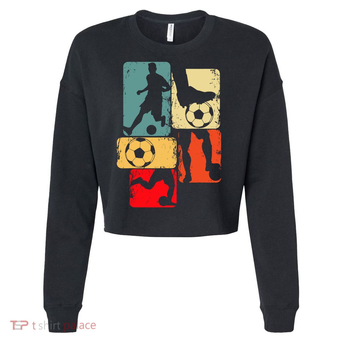 Soccer Player Boy Cropped Pullover Crew