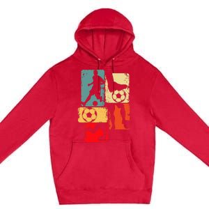 Soccer Player Boy Premium Pullover Hoodie