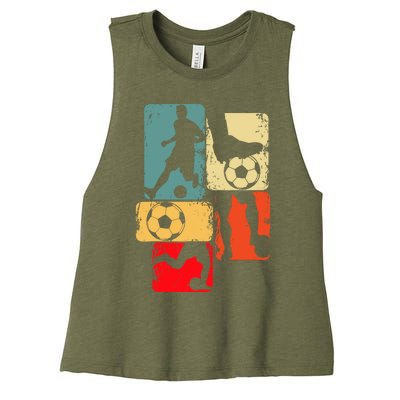 Soccer Player Boy Women's Racerback Cropped Tank