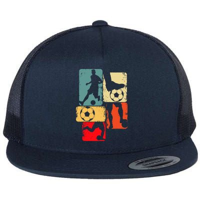 Soccer Player Boy Flatbill Hat