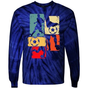 Soccer Player Boy Tie-Dye Long Sleeve Shirt