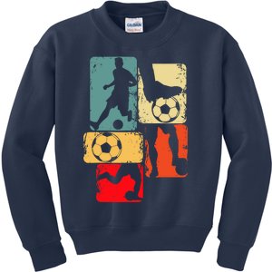 Soccer Player Boy Kids Sweatshirt