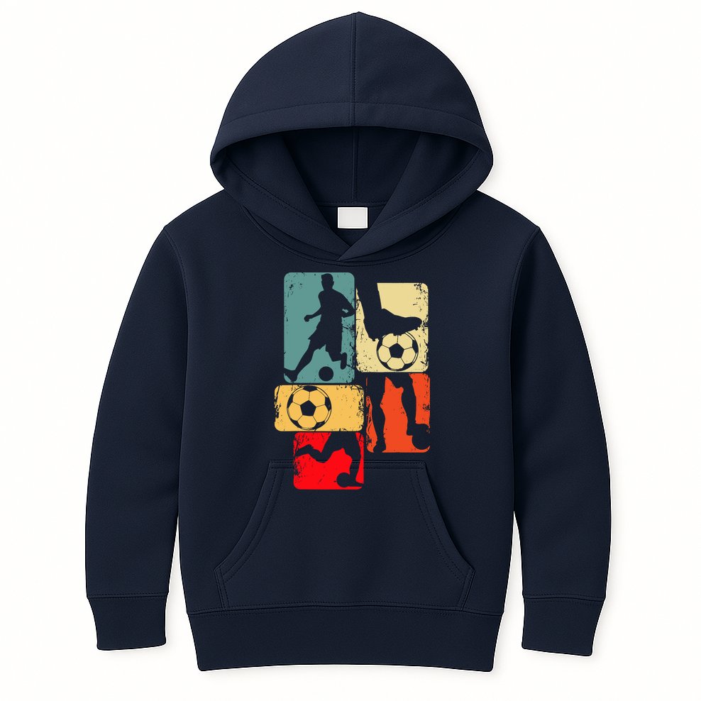 Soccer Player Boy Kids Hoodie
