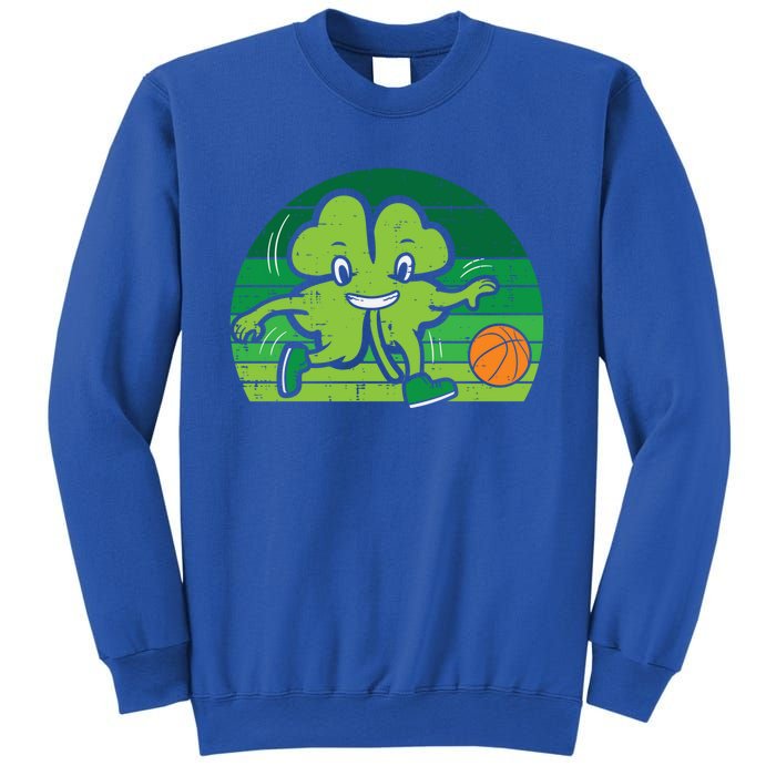 Shamrock Playing Basketball St Patricks Day Cute Gift Sweatshirt