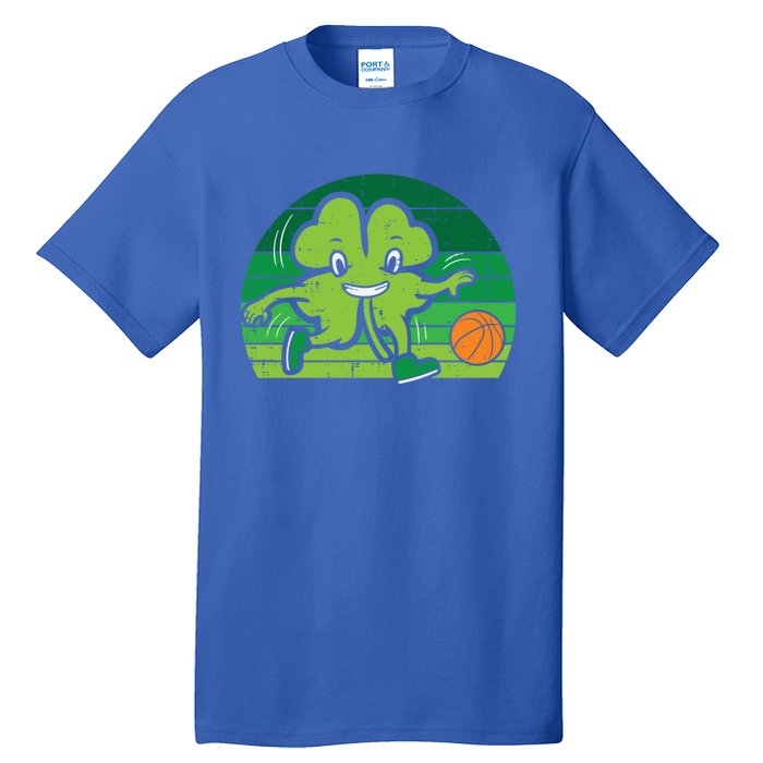 Shamrock Playing Basketball St Patricks Day Cute Gift Tall T-Shirt