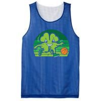 Shamrock Playing Basketball St Patricks Day Cute Gift Mesh Reversible Basketball Jersey Tank