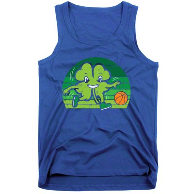 Shamrock Playing Basketball St Patricks Day Cute Gift Tank Top