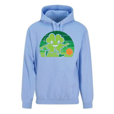 Shamrock Playing Basketball St Patricks Day Cute Gift Unisex Surf Hoodie