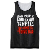 Some People's Bodies Are Temples Mine Is A Dive Bar Mesh Reversible Basketball Jersey Tank