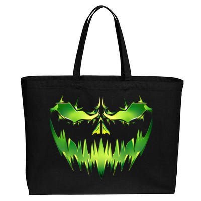 Scary Pumpkin Costume Funny Halloween Cotton Canvas Jumbo Tote