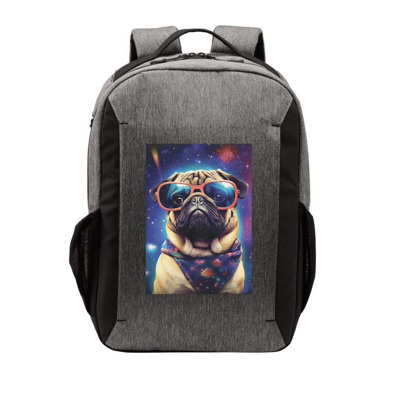Space Pug Cool Dog Poster Vector Backpack