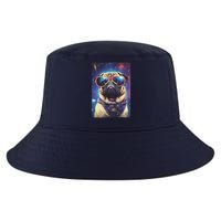 Space Pug Cool Dog Poster Cool Comfort Performance Bucket Hat