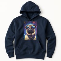 Space Pug Cool Dog Poster Hoodie