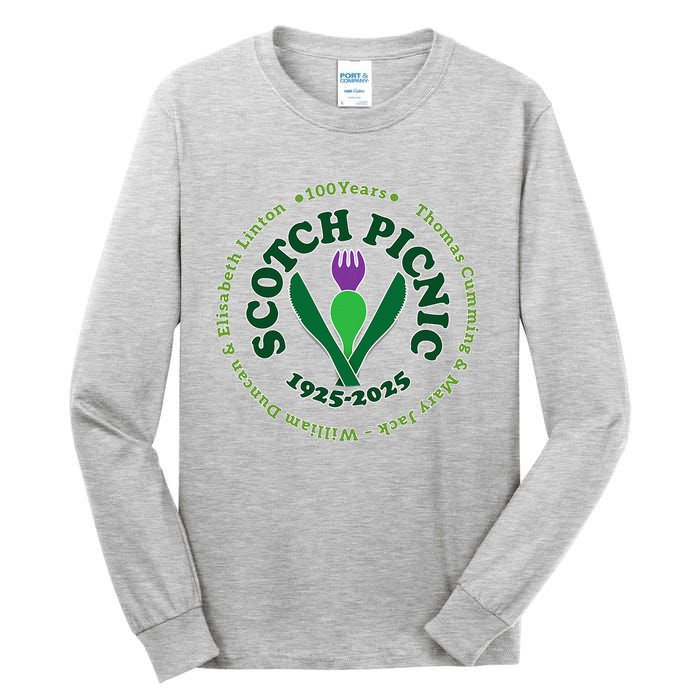 Scotch Picnic Clear Backgound Tall Long Sleeve T-Shirt