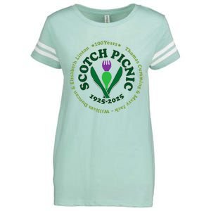 Scotch Picnic Clear Backgound Enza Ladies Jersey Football T-Shirt