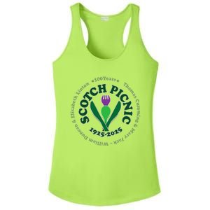 Scotch Picnic Clear Backgound Ladies PosiCharge Competitor Racerback Tank