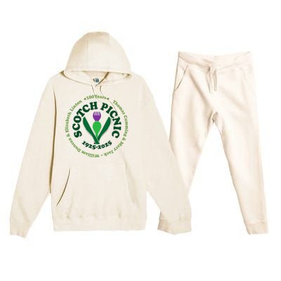 Scotch Picnic Clear Backgound Premium Hooded Sweatsuit Set