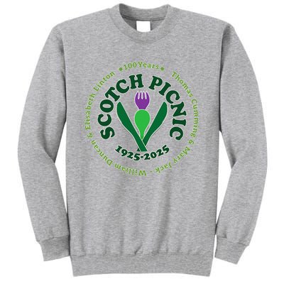 Scotch Picnic Clear Backgound Tall Sweatshirt