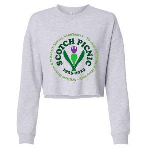 Scotch Picnic Clear Backgound Cropped Pullover Crew