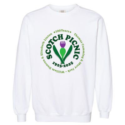 Scotch Picnic Clear Backgound Garment-Dyed Sweatshirt