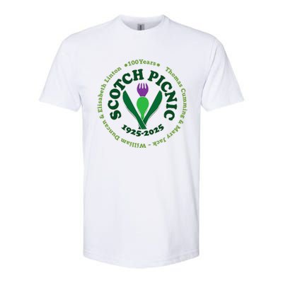 Scotch Picnic Clear Backgound Softstyle CVC T-Shirt