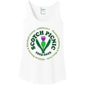 Scotch Picnic Clear Backgound Ladies Essential Tank