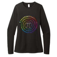 Spiral Pi Color Numbers Math Funny Pi Day Math Teacher Geek Womens CVC Long Sleeve Shirt