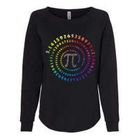 Spiral Pi Color Numbers Math Funny Pi Day Math Teacher Geek Womens California Wash Sweatshirt