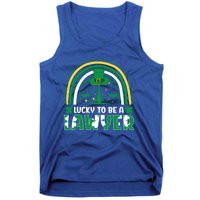 Saint Patrick Costume Rainbow Shamrock Lucky To Be A Lawyer Gift Tank Top