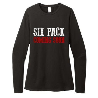 Six Pack Coming Soon Gift Womens CVC Long Sleeve Shirt