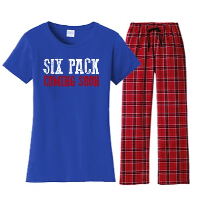 Six Pack Coming Soon Gift Women's Flannel Pajama Set