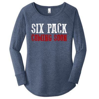 Six Pack Coming Soon Gift Women's Perfect Tri Tunic Long Sleeve Shirt