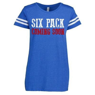 Six Pack Coming Soon Gift Enza Ladies Jersey Football T-Shirt