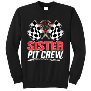 Sister Pit Crew Race Car Birthday Party Racing Family Sweatshirt