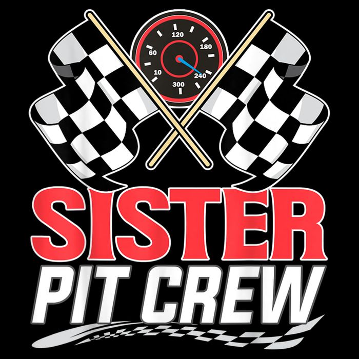 Sister Pit Crew Race Car Birthday Party Racing Family 16 in Basic Backpack